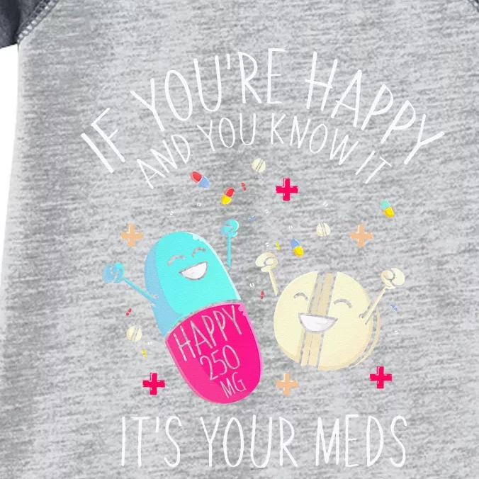 Pills If You're Happy And You Know It It's Your Meds Infant Baby Jersey Bodysuit