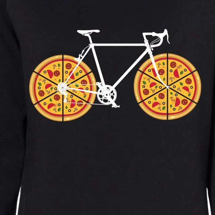 Pizza Bicycle Womens California Wash Sweatshirt