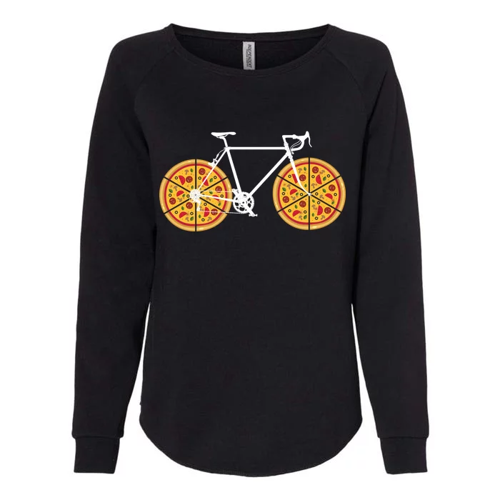 Pizza Bicycle Womens California Wash Sweatshirt