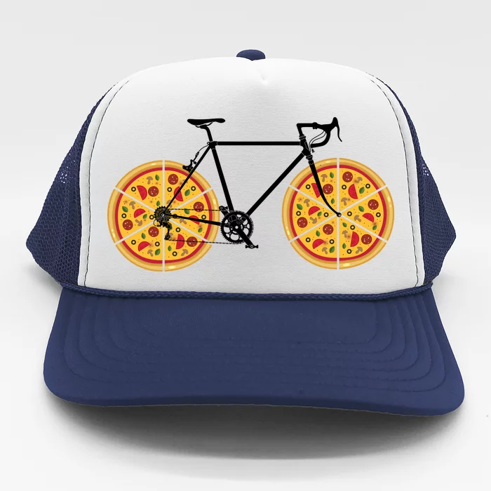 Pizza Bicycle Trucker Hat