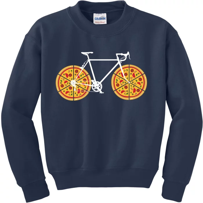 Pizza Bicycle Kids Sweatshirt