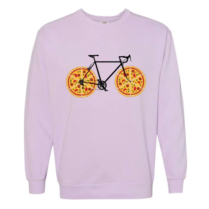 Pizza Bicycle Garment-Dyed Sweatshirt