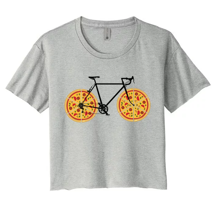 Pizza Bicycle Women's Crop Top Tee