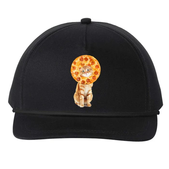 Pizza Cat Snapback Five-Panel Rope Hat