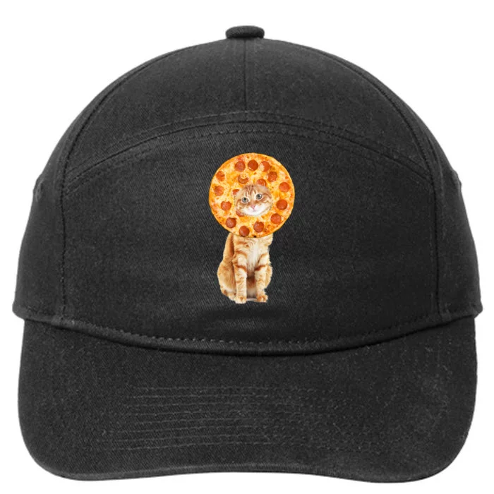 Pizza Cat 7-Panel Snapback Hat