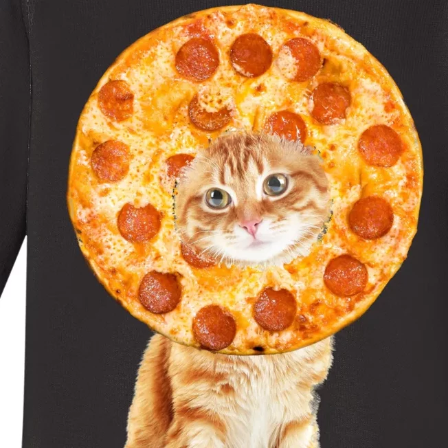 Pizza Cat Baby Long Sleeve Bodysuit