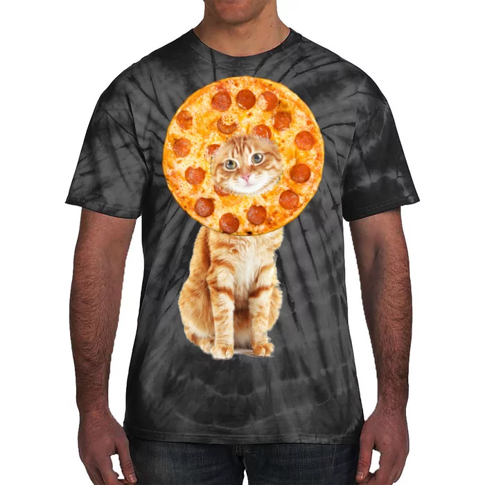 Pizza Cat Tie-Dye T-Shirt