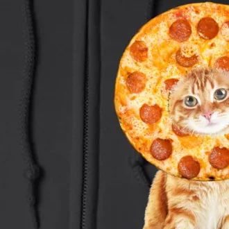 Pizza Cat Full Zip Hoodie