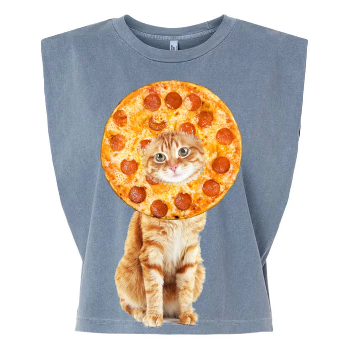 Pizza Cat Garment-Dyed Women's Muscle Tee