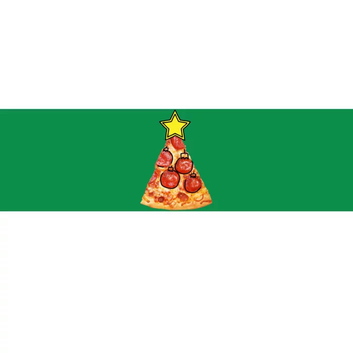 Pizza Christmas Tree Star Bumper Sticker