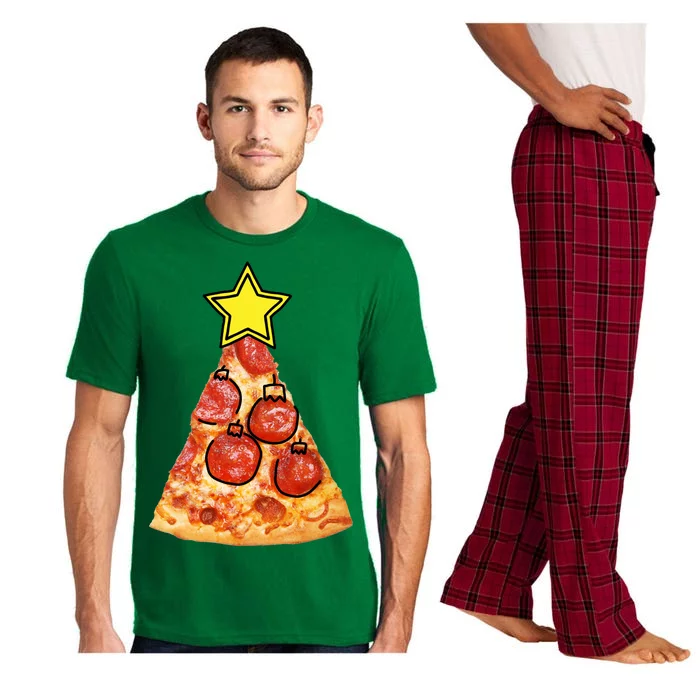 Pizza Christmas Tree Star Pajama Set