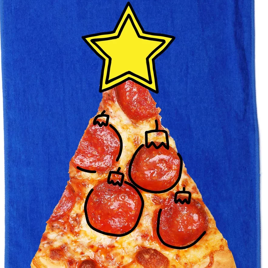 Pizza Christmas Tree Star Platinum Collection Golf Towel