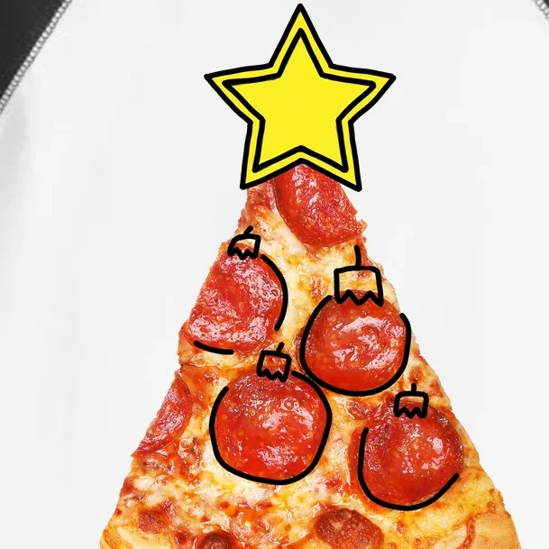 Pizza Christmas Tree Star Toddler Fine Jersey T-Shirt