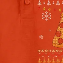 Pizza Christmas Tree Ugly Dry Zone Grid Performance Polo