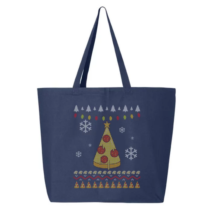 Pizza Christmas Tree Ugly 25L Jumbo Tote