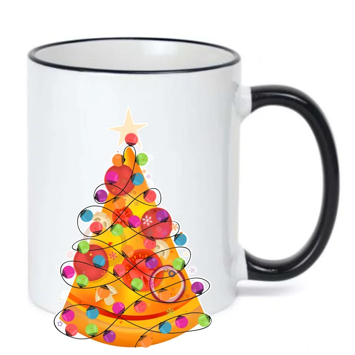 Pizza Crustmas Tree Black Color Changing Mug