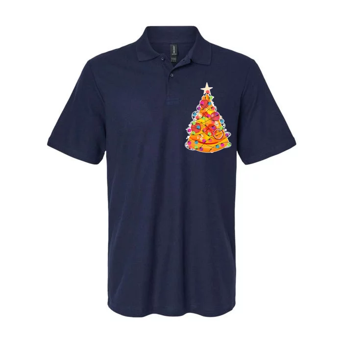 Pizza Crustmas Tree Softstyle Adult Sport Polo