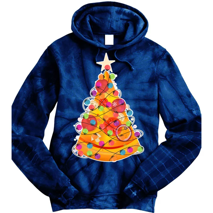 Pizza Crustmas Tree Tie Dye Hoodie