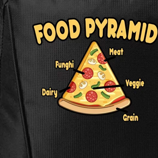 Pizza Food Pyramid City Backpack