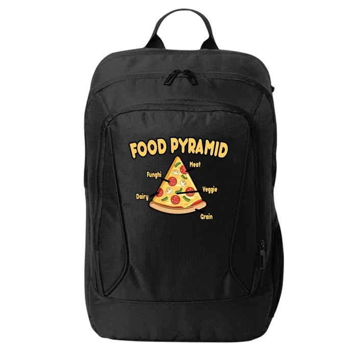 Pizza Food Pyramid City Backpack