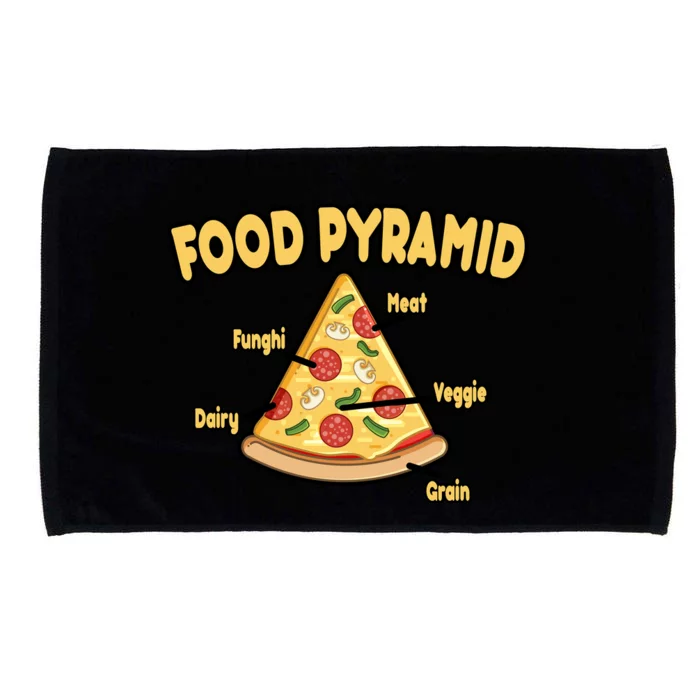 Pizza Food Pyramid Microfiber Hand Towel