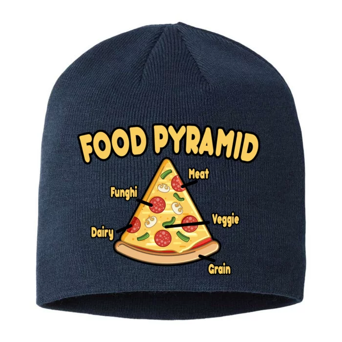 Pizza Food Pyramid 8 1/2in Sustainable Knit Beanie