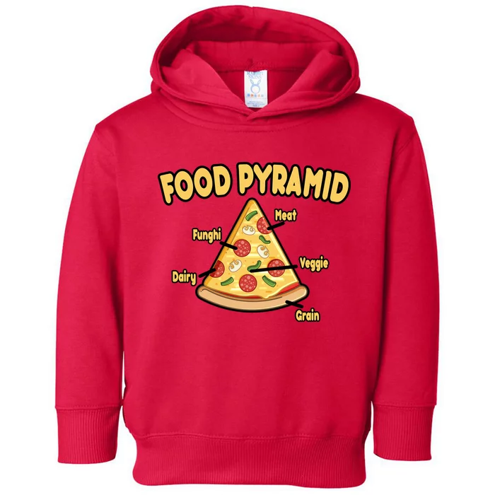 Pizza Food Pyramid Toddler Hoodie