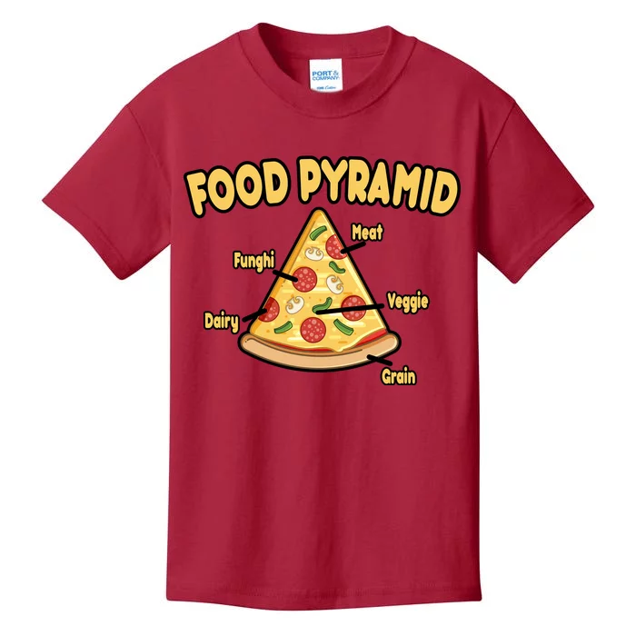 Pizza Food Pyramid Kids T-Shirt