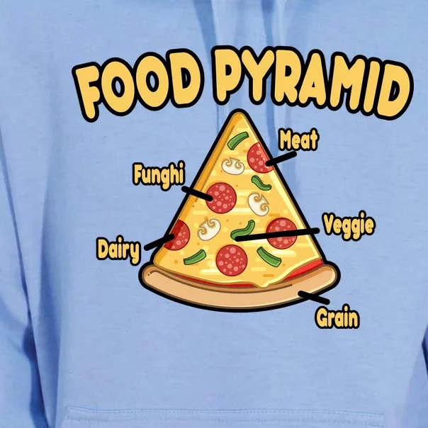 Pizza Food Pyramid Unisex Surf Hoodie