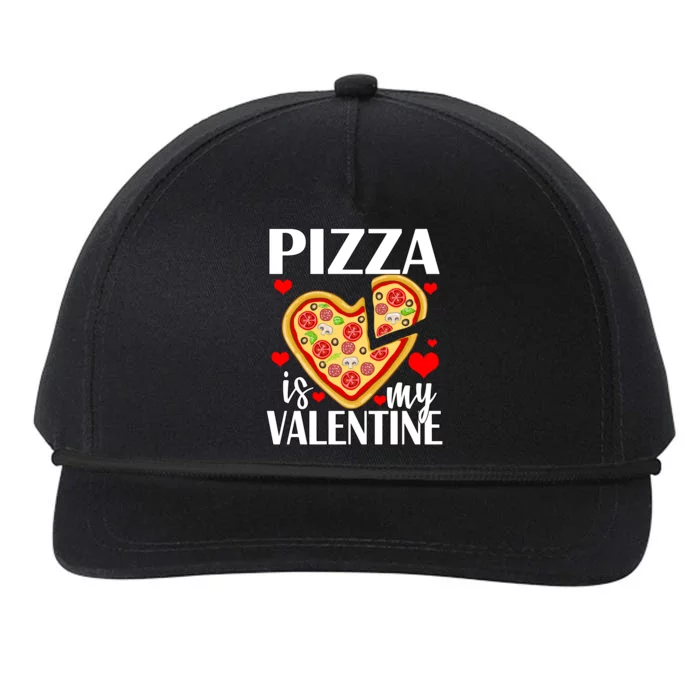 Pizza Is My Valentine Snapback Five-Panel Rope Hat