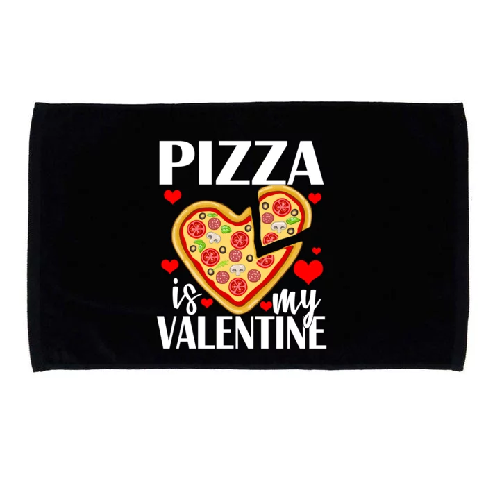 Pizza Is My Valentine Microfiber Hand Towel