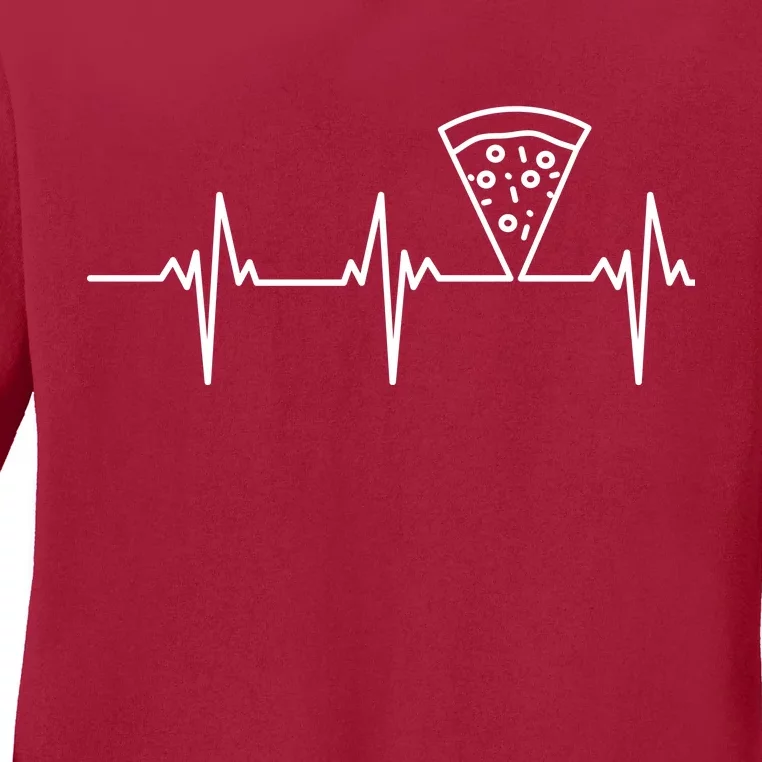 Pizza Lifeline Ladies Long Sleeve Shirt