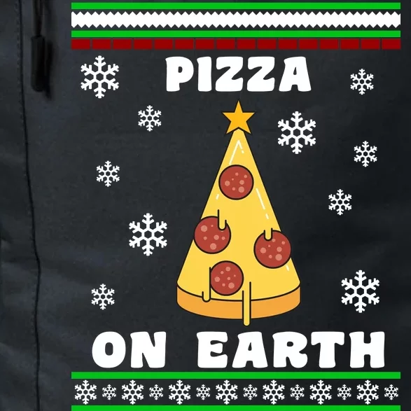 Pizza On Earth Ugly Christmas Daily Commute Backpack