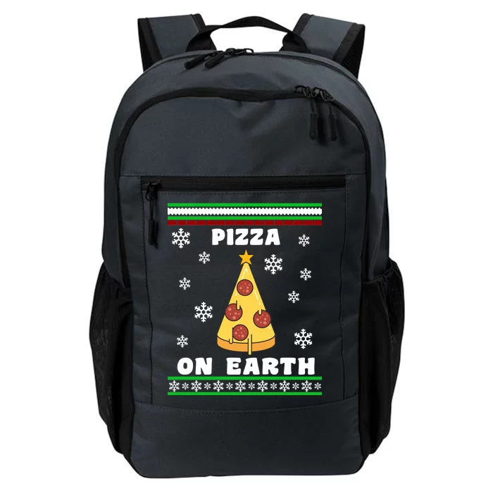 Pizza On Earth Ugly Christmas Daily Commute Backpack