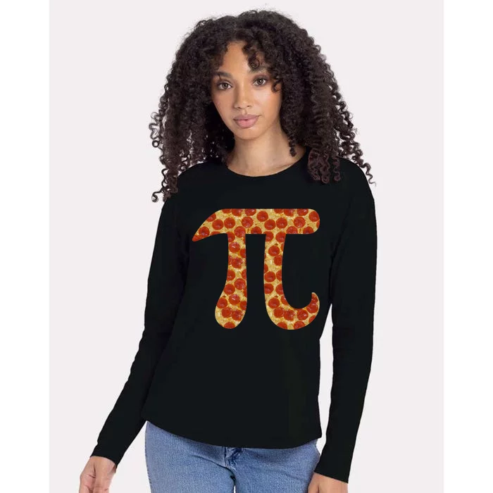 Pizza Pi 3.14 Womens Cotton Relaxed Long Sleeve T-Shirt