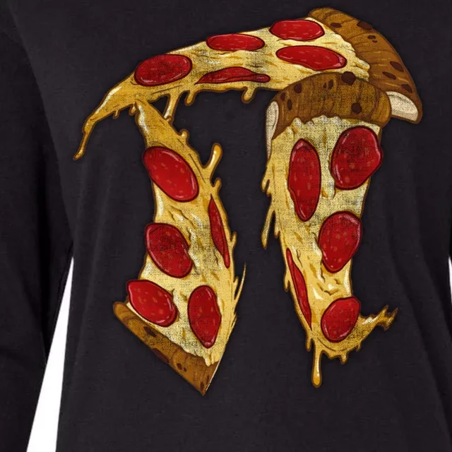 Pizza Pi Day Womens Cotton Relaxed Long Sleeve T-Shirt