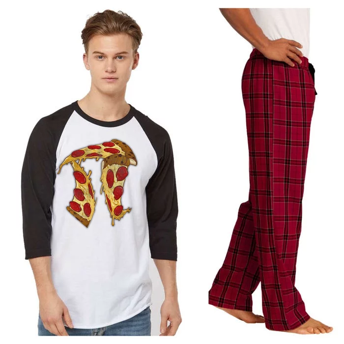 Pizza Pi Day Raglan Sleeve Pajama Set