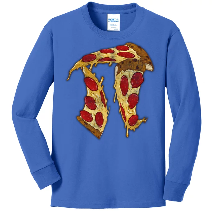 Pizza Pi Day Kids Long Sleeve Shirt