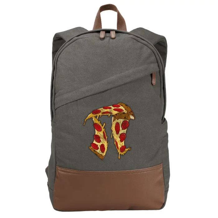 Pizza Pi Day Cotton Canvas Backpack