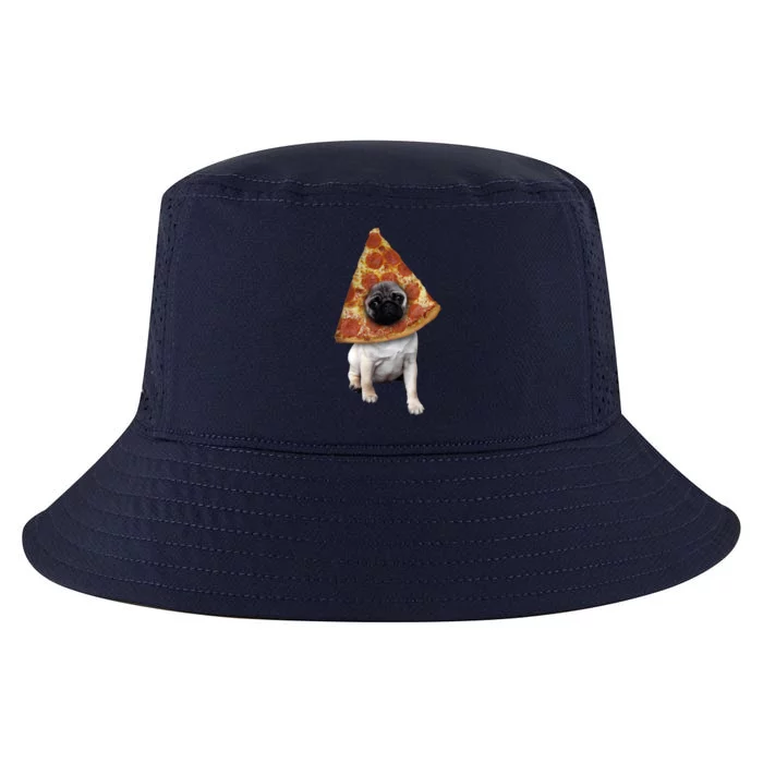 Pizza Pug Dog Cool Comfort Performance Bucket Hat