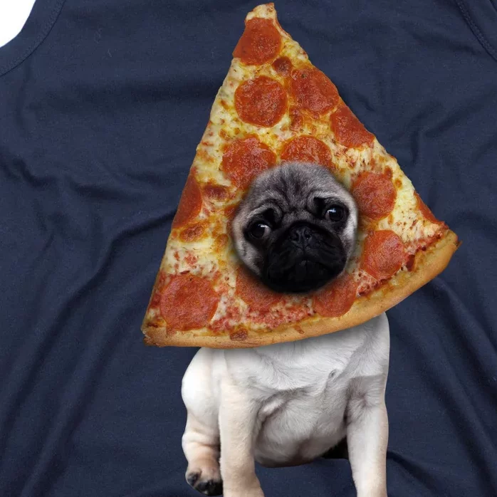 Pizza Pug Dog Tank Top