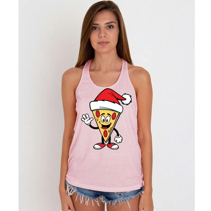 Pizza Santa Women's Knotted Racerback Tank