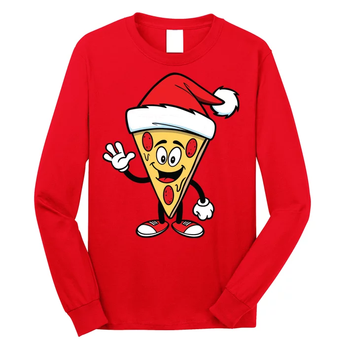 Pizza Santa Long Sleeve Shirt