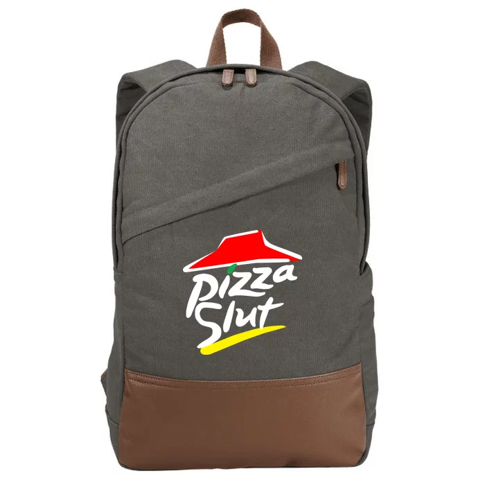 Pizza Slut Cotton Canvas Backpack