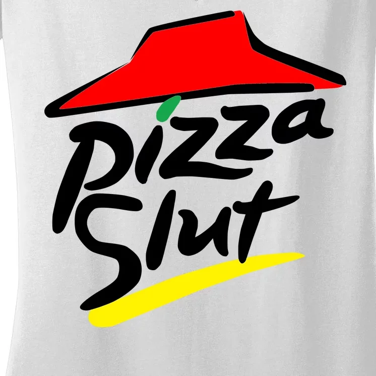 Pizza Slut Women's V-Neck T-Shirt