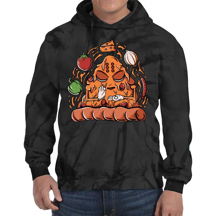 Pizza Warrior Tie Dye Hoodie