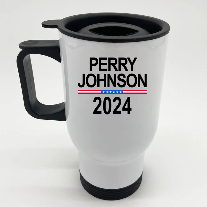 Perry Johnson 2024 Election Front & Back Stainless Steel Travel Mug