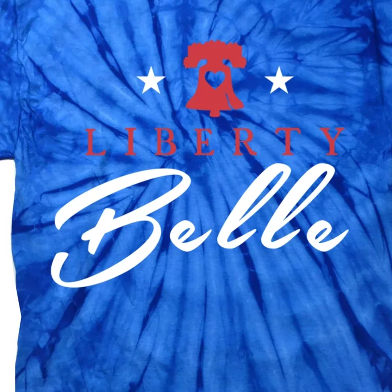 Patriotic July 4th Independence Day Liberty Belle Usa Party Gift Tie-Dye T-Shirt