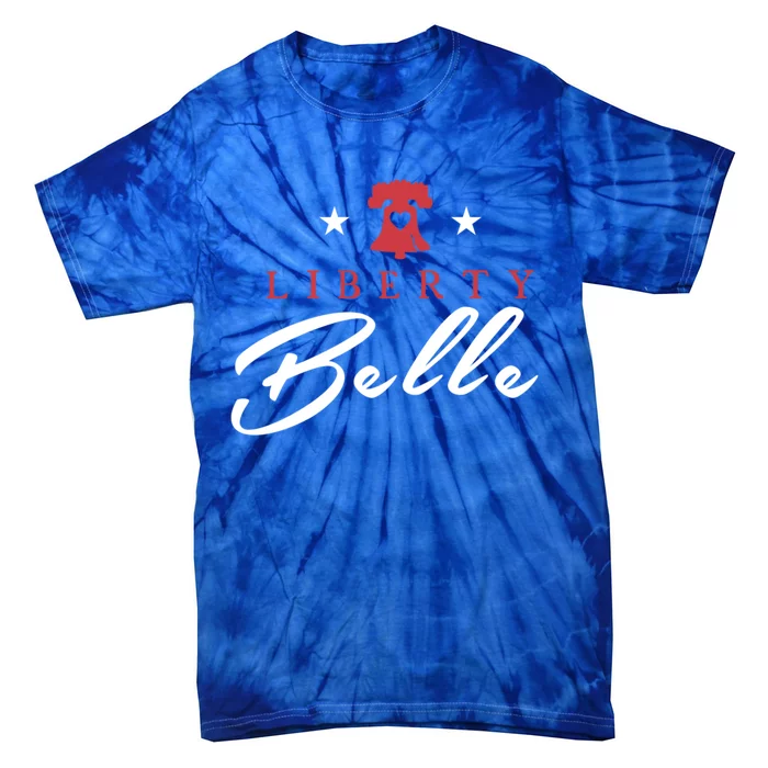 Patriotic July 4th Independence Day Liberty Belle Usa Party Gift Tie-Dye T-Shirt