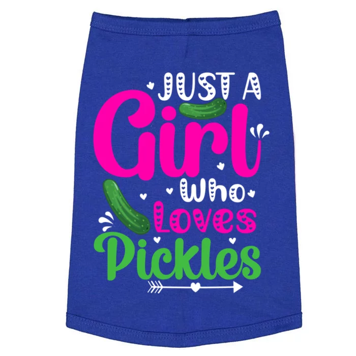 Pickle Just A Who Loves Pickles Vegan Gift Doggie Tank